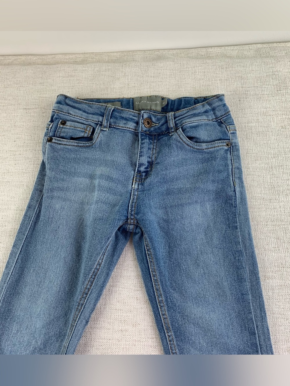 Lucky Brand girl's Zoe Skinny jeans adjustable waist size 8 - Picture 3 of 14